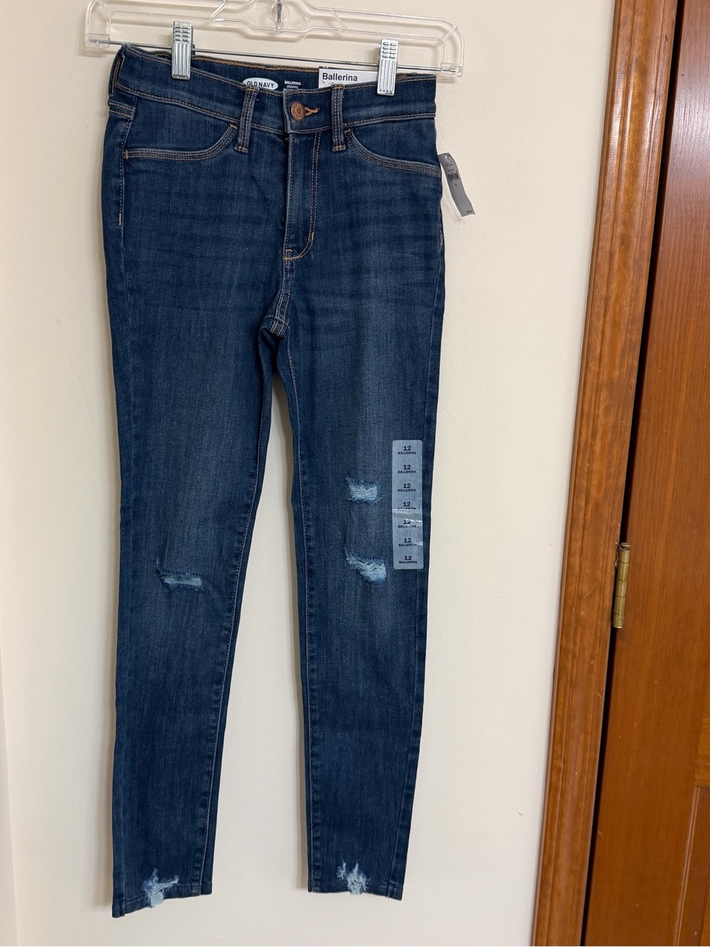 Girl's Old Navy Ballerina Jeggings Dark Wash Skinny Jeans